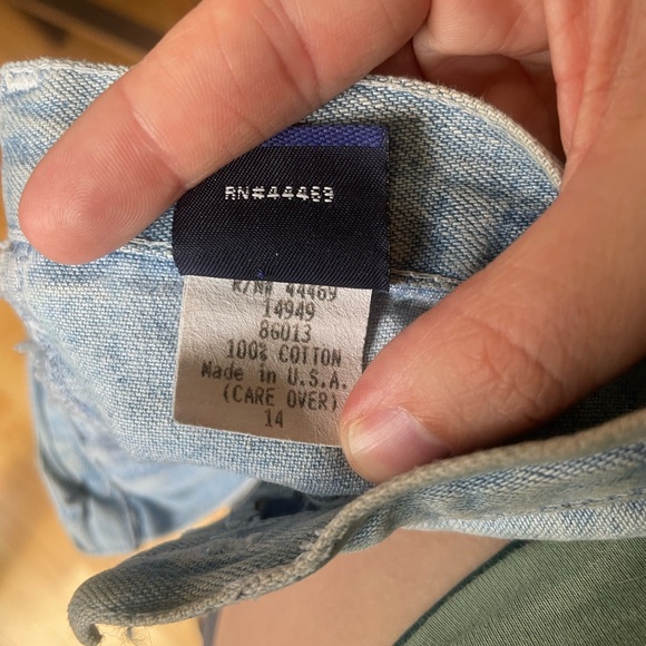 Light wash vintage Hang Ten cropped jeans - Picture 5 of 5